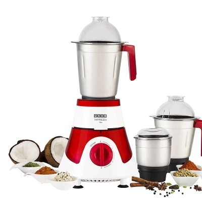 Usha MG-3771 SMASH PLUS 750 Mixer Grinder (3 Jars, White)