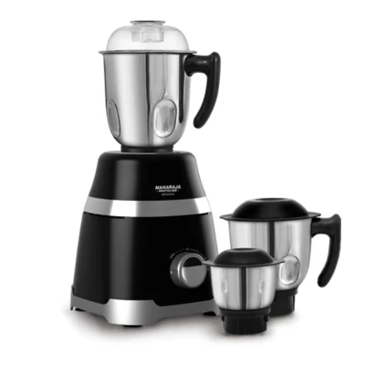 Maharaja Whiteline MX-224 Infinimax Dlx 750 W Mixer Grinder (3 Jars, Grey, Black)