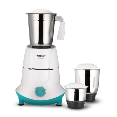 Maharaja Whiteline Joy elite MX-191 750 W Mixer Grinder (4 Jars, Black and Silver)