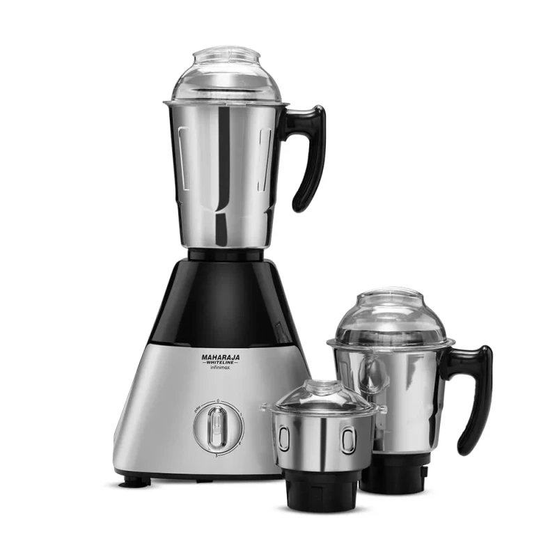 Maharaja Whiteline MX-246 MIXTRON DLX 750 Mixer Grinder (3 Jars, White and Voilet)