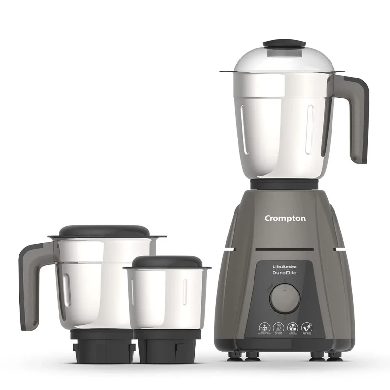 Crompton ACGEM DURO ROYAL 750 Mixer Grinder (3 Jars, Black, GOLDEN)