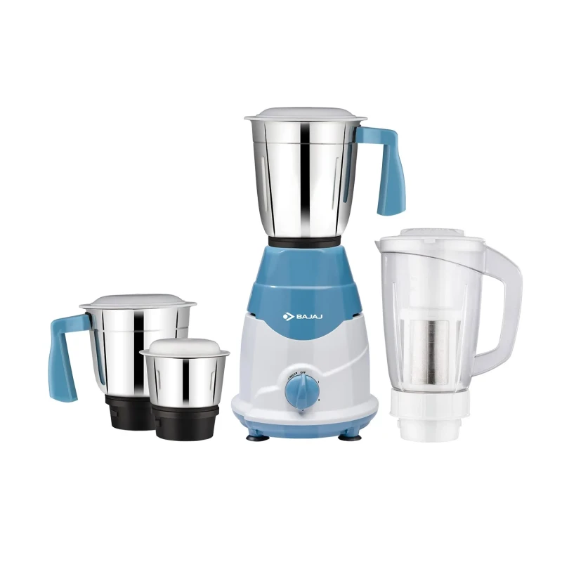 Bajaj Easy New Modal Watt 500 Mixer Grinder (3 Jars, White)