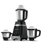 Pigeon Black Pearl MX7 - 3 SS Jars 750 W Mixer Grinder (3 Jars, Black, Orange)