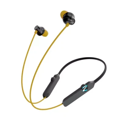 ZEBRONICS ZEB -YOGA N2 RGB with 30H Playtime, ENC Mic, Upto 50ms Gaming Mode and IPX4 Bluetooth Headset??(Yellow, In the Ear)