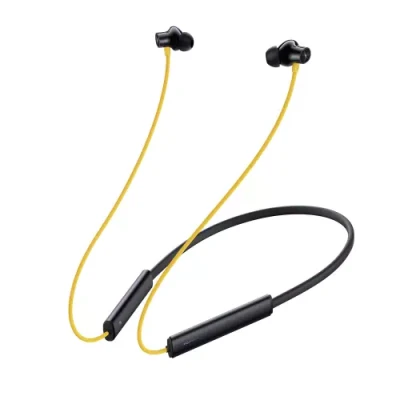 realme Buds Wireless 3 with 30dB ANC, 360 degree Spatial Audio, upto 40 hours Playback Bluetooth Headset??(Bass Yellow, In the Ear)