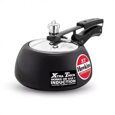 Hawkins Contura Black XT (CXT20) 2 L Induction Bottom Pressure Cooker??(Hard Anodized)