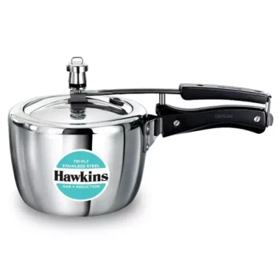 Hawkins Triply Stainless Steel Pressure Cooker (HSST25) 2.5 L Induction Bottom Pressure Cooker??(Triply)