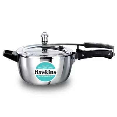 Hawkins Triply Stainless Steel (HSST35) 3.5 L Induction Bottom Pressure Cooker??(Triply)