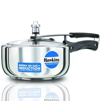 Hawkins Wide (HSS3W) 3 L Induction Bottom Pressure Cooker??(Stainless Steel)