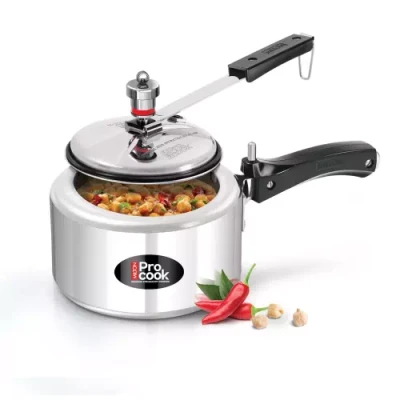 Milton Pro Cook Aluminium Induction Pressure Cooker With Inner Lid, Silver 2 L Induction Bottom Pressure Cooker??(Aluminium)