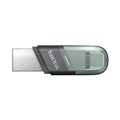 SanDisk iXpand Flash Drive Flip 128 GB OTG Drive??(Silver, Type A to Lightning)