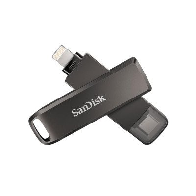 SanDisk iXpand, SDIX70N-128G-GN6NE, Type C, iPhone, iPad, Mac 128 GB Pen Drive??(Black)