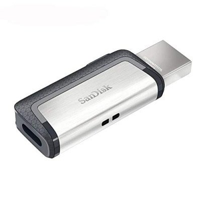 SanDisk SDDDC2-128G-I35 128 GB OTG Drive??(Silver, Black, Type A to Type C)