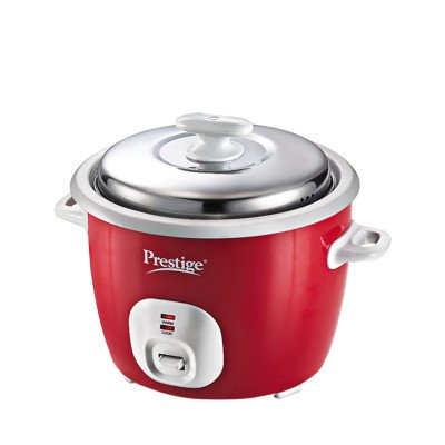 Prestige CUTE 1.8-2 Electric Rice Cooker with Steaming Feature??(1.8 L, Silky Red)