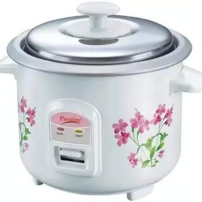 Prestige PRWO 0.6-2 Electric Rice Cooker with Steaming Feature??(0.6 L, White)