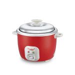 Prestige Delight Cute 1.8 SS 700W Bowl Electric Rice Cooker with Steaming Feature??(1.8 L, Red)