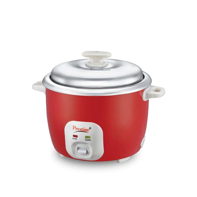 Prestige Delight Cute 1.8 SS 700W Bowl Electric Rice Cooker with Steaming Feature??(1.8 L, Red)