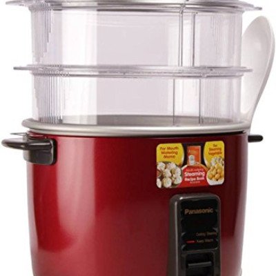 Panasonic SR-WA18H SS 1.8 Liters Automatic Cooker Steamer Colour Red Maroon