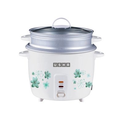 Usha RC18GS2 Electric Rice Cooker with Steaming Feature??(1.8 L, White)