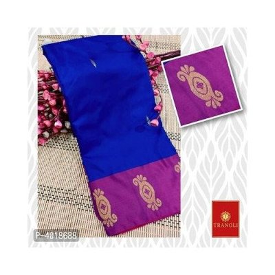 Tranoli Arani Pattu Butti Work Blue Art Silk Saree 