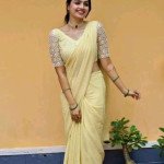 Alisha Yellow Georgette Embroidered Sarees