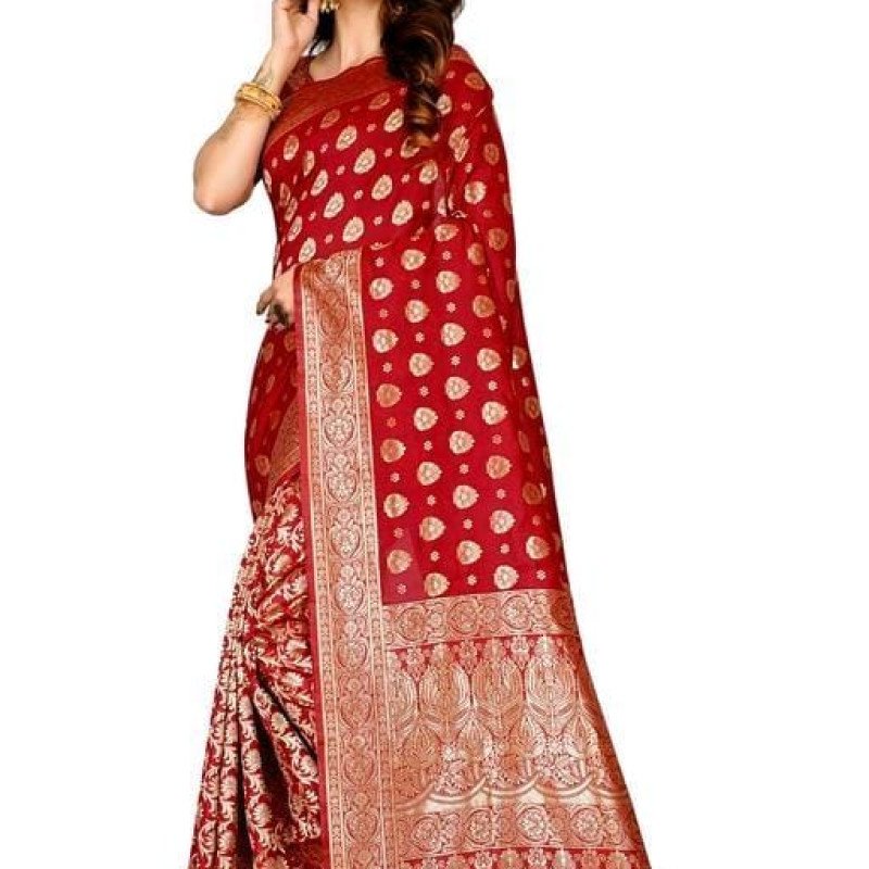 Banarasi Silk Jacquard Saree With Blouse