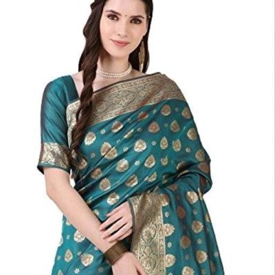 Banarasi Silk Multi Jacquard Saree With Blouse