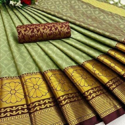 Best Green Cotton Silk Sarees