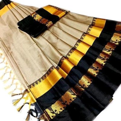 Jivika Designer Multi Petite Cotton Silk Sarees