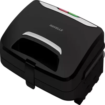 Havells BigFill Crustino Sandwich Maker 900W with Food Grade NonStick Coated Sole Plates Toast??(Black)