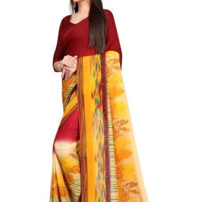 Kashvi Multi Petite Georgette Printed Sarees