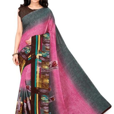 Jivika Refined Multi Printed Georgette Sarees