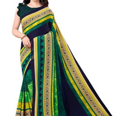 Classy Jivika Georgette Multi Printed Sarees