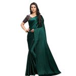 Chitrarekha Superior Green Satin Sarees