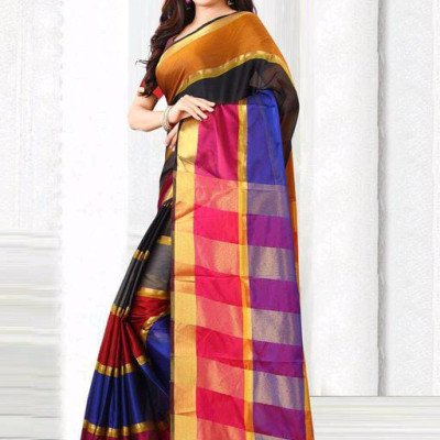 Aakarsha Alluring Multi Cotton Silk Sarees