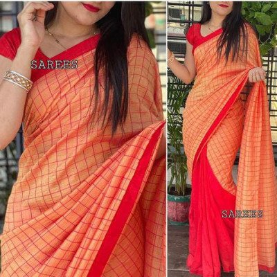 Jivika Classy Checked Georgette Sarees