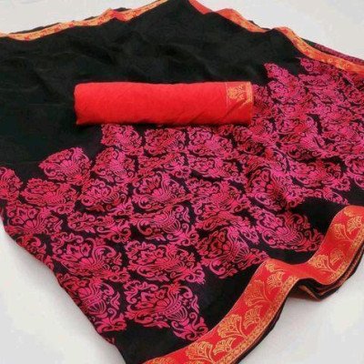 Aagam Multi Printed Designer Sarees