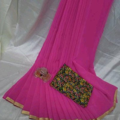 Alisha Fabulous Pink Georgette Printed Sarees