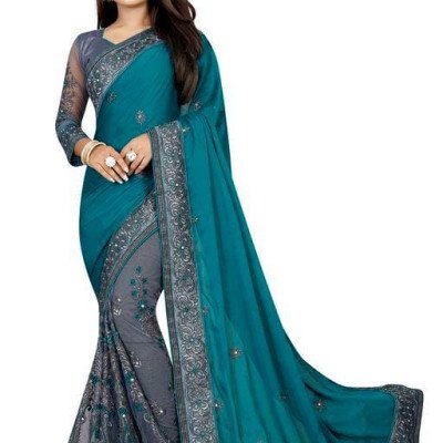 Myra Multi Georgette Embroidered Sarees