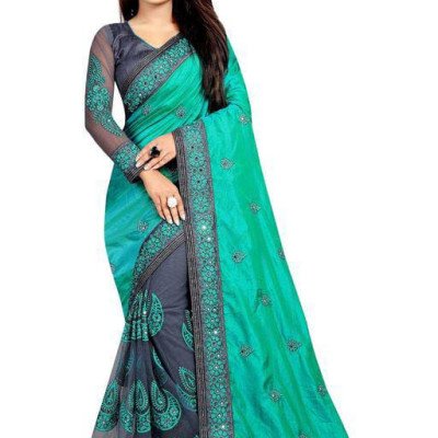 Multi Myra Georgette Embroidered Sarees