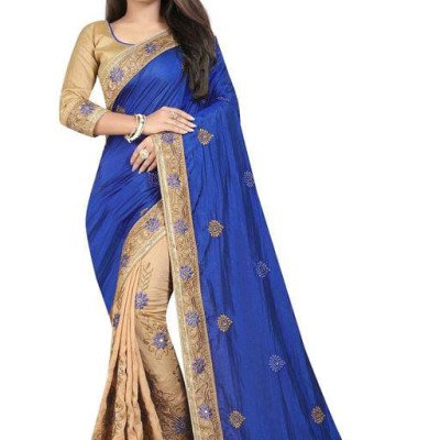 Myra Blue Georgette Embroidered Sarees