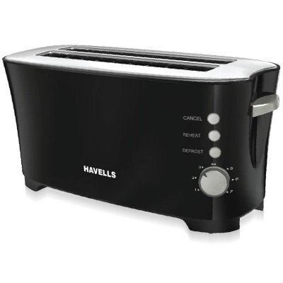 Havells Feasto 4 Slice 1350 W Pop Up Toaster??(Black)