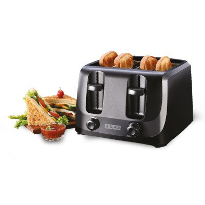 Usha 4 Slice Pop Up Toaster 1400 W Pop Up Toaster??(Black)