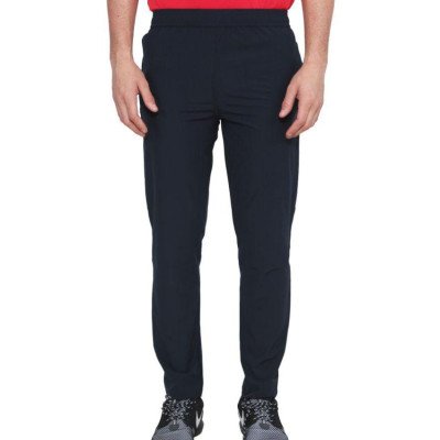  Seasons Navy Polyester Lycra Trackpants Single