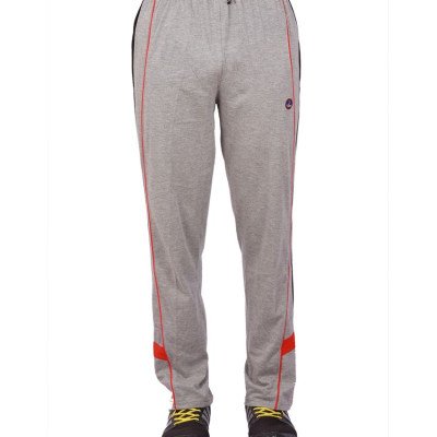 Seasons Gray Melange Mens Trackpants With Side Stripes