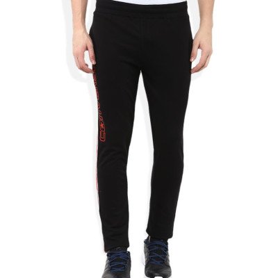 Black Cotton Trackpants