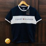 Seasons Navy Round Neck T-Shirt