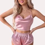 Luxury Silk Camisole & Shorts Set