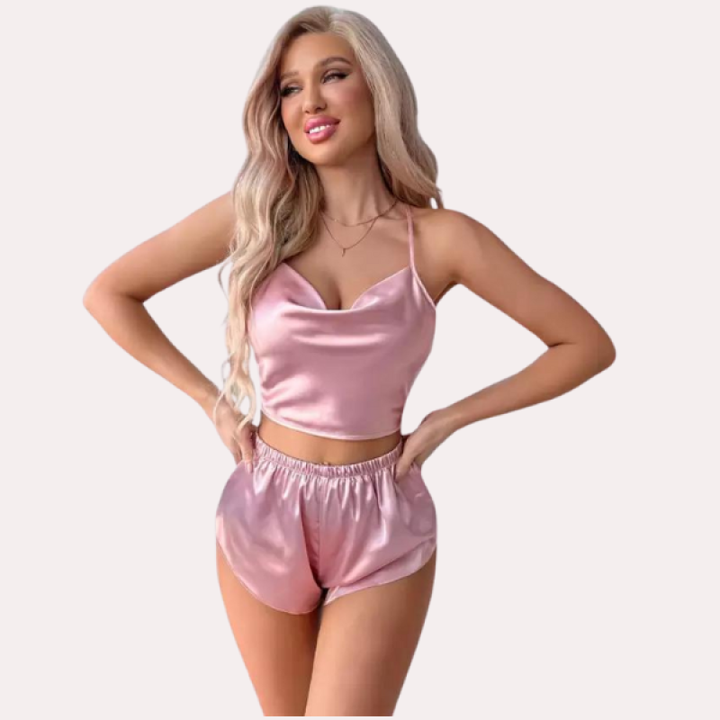 Luxury Silk Camisole & Shorts Set