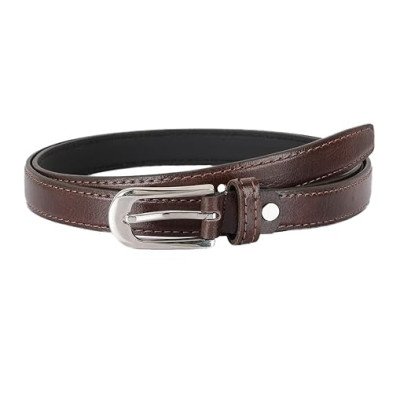 Brown Women Leather Formal Belt